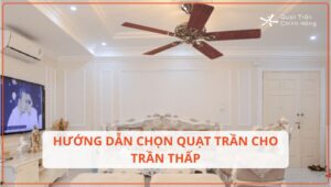 Hướng dẫn lựa chọn quạt trần cho trần thấp