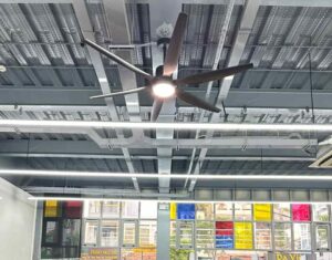 lắp quạt trần mái tôn