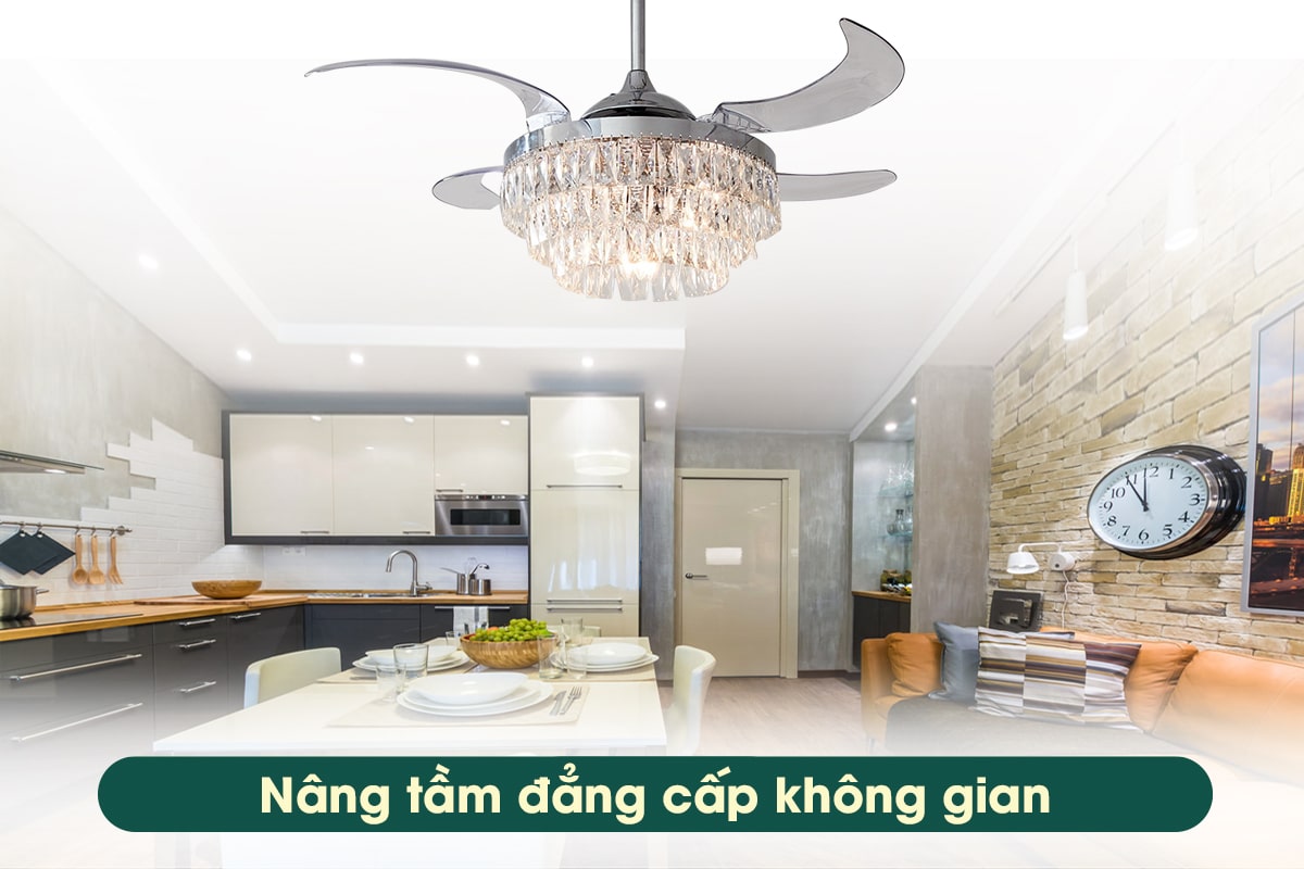 Quạt trần có đèn điều khiển từ xa