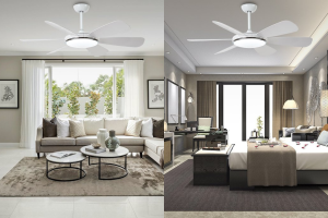 Quạt trần Luxaire Daisy 5 cánh độc đáo