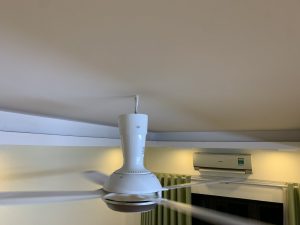 Lắp móc treo quạt trần cho trần bê tông