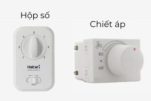 Nên sử dụng chiết áp quạt trần hay hộp số