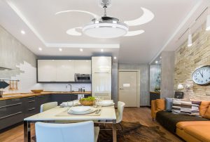 Quạt trần cánh cụp xòe - Thiết kế linh hoạt và bắt mắt