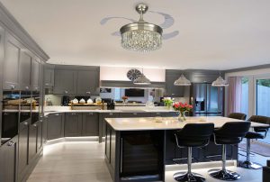 Quạt trần giấu cánh Luxaire Crystal