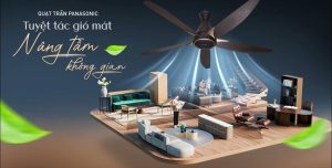 QTCH địa chỉ bán quạt trần phòng khách panasonic chính hãng giá rẻ