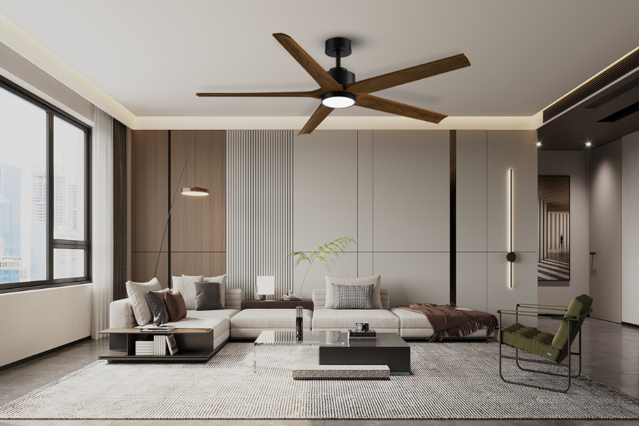 Một ưu điểm đáng kể khác của quạt trần là khả năng vận hành êm ái.