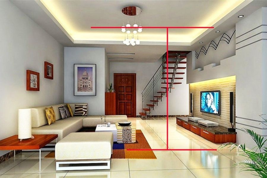 Với những ngôi nhà nhỏ, trần quá cao dễ khiến không gian mất cân đối và tạo cảm giác trống trải. Ngược lại, nhà có diện tích lớn nhưng trần thấp sẽ trở nên bí và chật hơn thực tế.