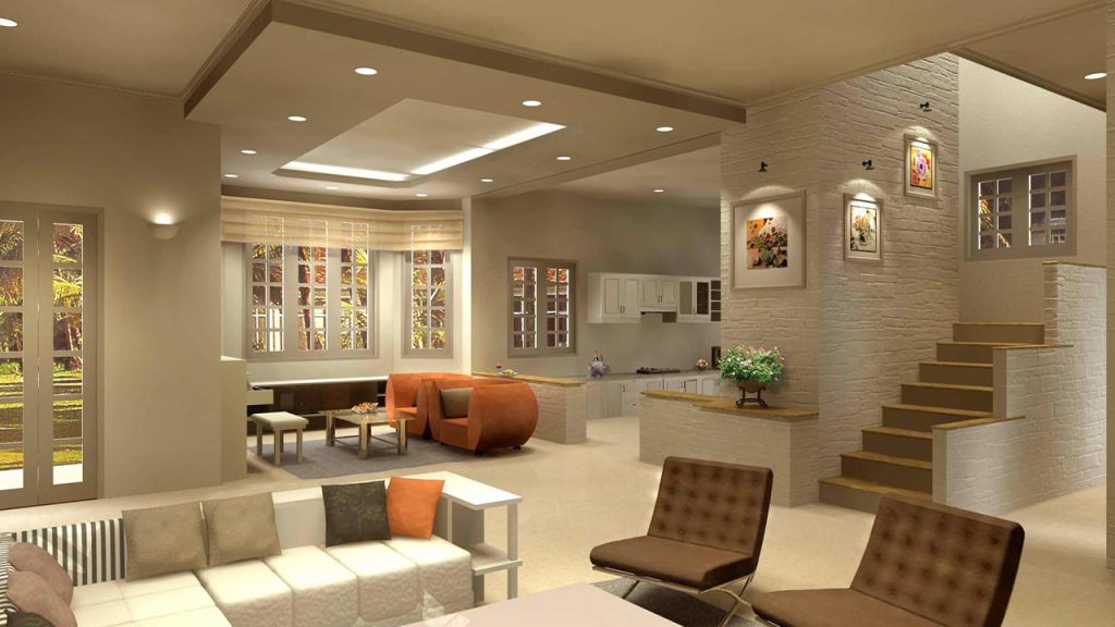 Đèn LED âm trần là lựa chọn phổ biến trong hầu hết các thiết kế phòng khách hiện đại nhờ khả năng cung cấp ánh sáng đồng đều và tiết kiệm diện tích.