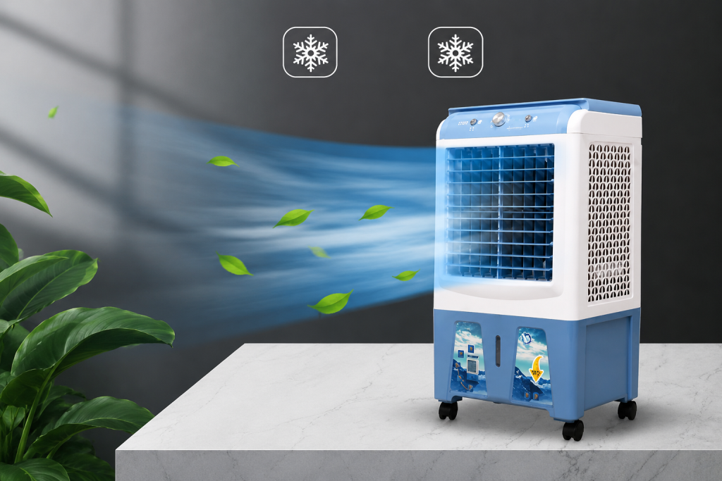 uạt hơi nước được nhiều gia đình và doanh nghiệp nhỏ lựa chọn nhờ khả năng làm mát hiệu quả, tiết kiệm điện và dễ sử dụng