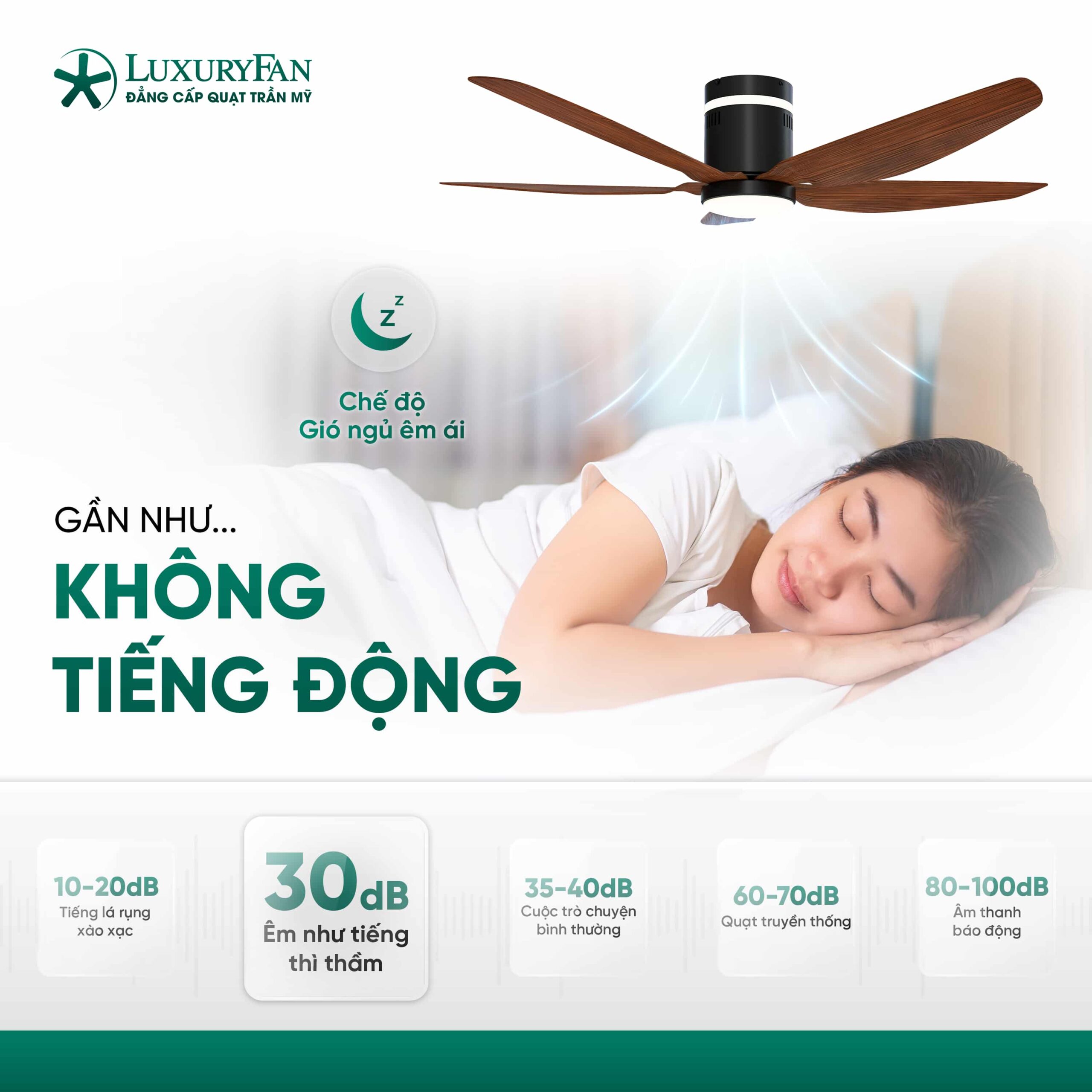 Êm ái, không tiếng ồn