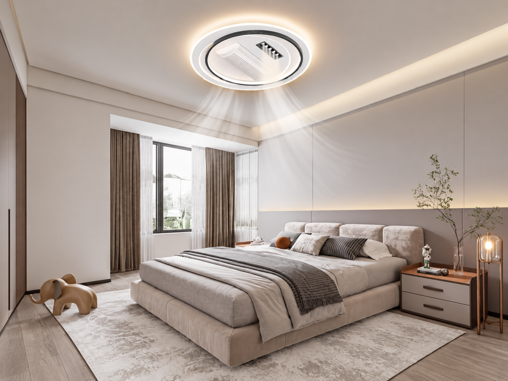 Mẫu quạt trần không cánh dùng trong nhà ở hiện đại