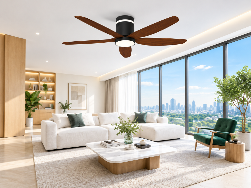 Quạt trần Fanxi City 5 cánh 54 inch tích hợp chế độ Turbo làm mát nhanh