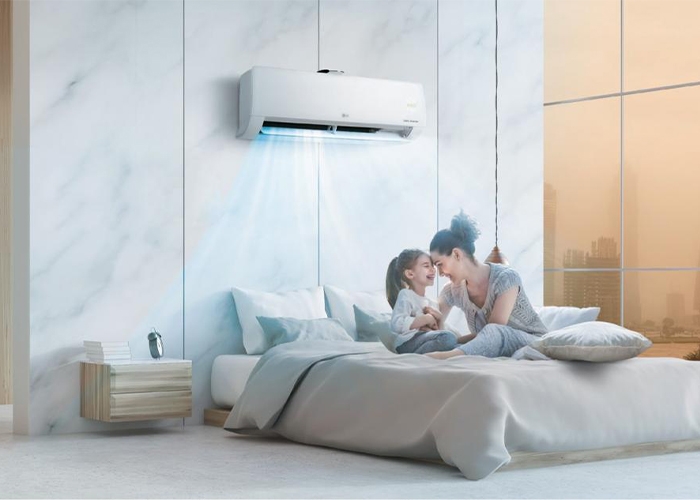 Lựa chọn điều hòa phù hợp với diện tích phòng ngủ và bố trí vị trí lắp đặt thông thoáng